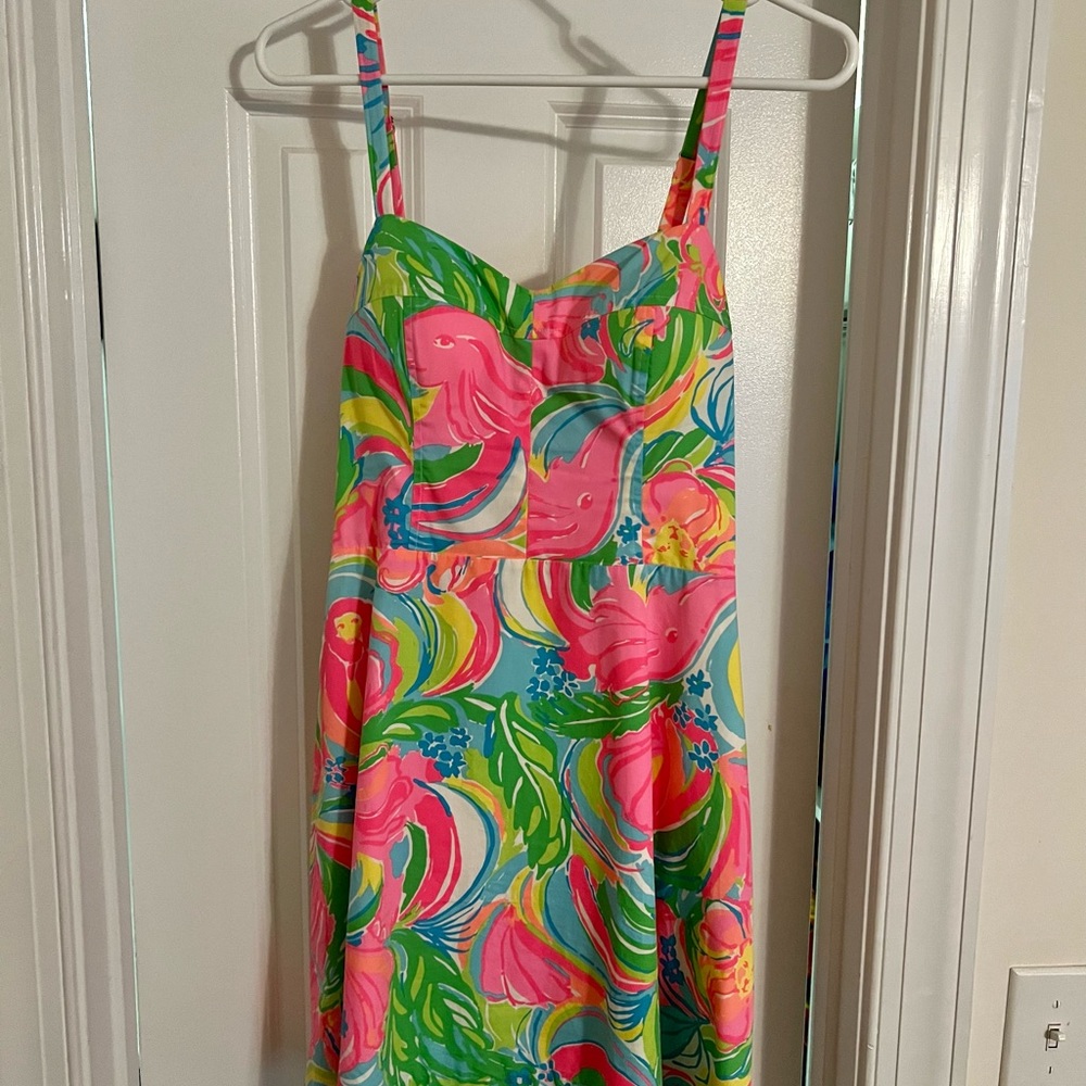 Lilly Pulitzer dress, EUC. Worn once to an engagement party and dry cleaned.